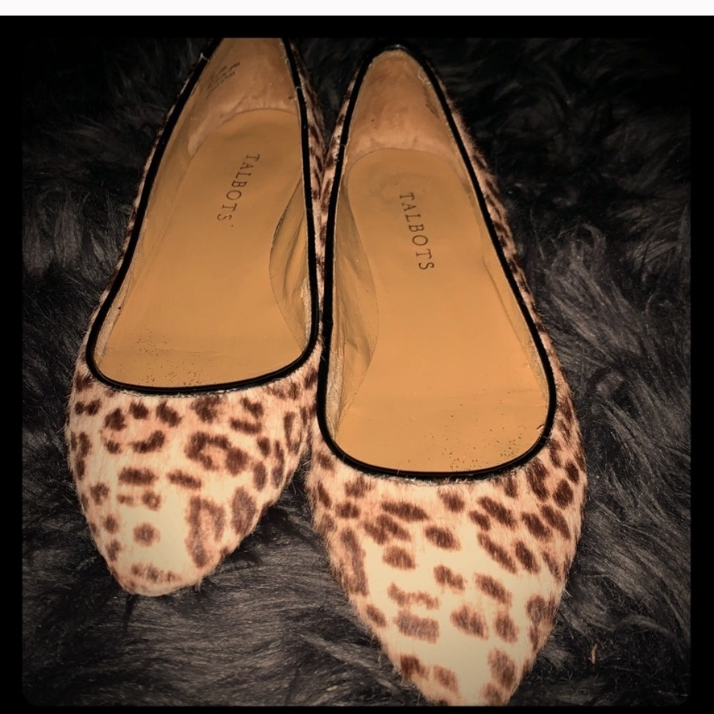 Talbots leopard flats
